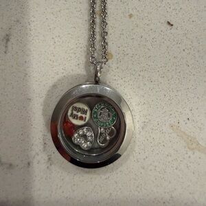 Floating Charm Locket with 5 charms